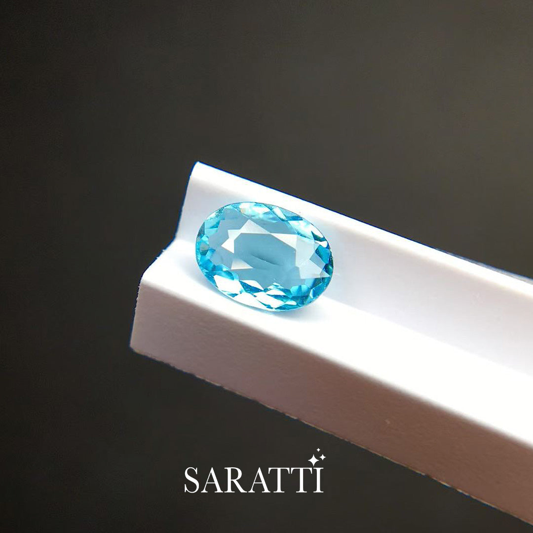 GUILD Certified Paraiba Tourmaline Oval Gemstone | SARATTI