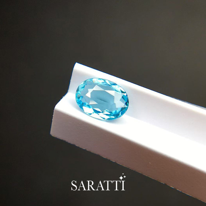 GUILD Certified Paraiba Tourmaline Oval Gemstone | SARATTI