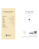 GUILD Gemological Report 2118617976 for 5.00 carat natural Brown Cat's-Eye Chrysoberyl