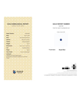 GUILD certified 1.50ct Natural Royal Blue Sapphire loose Round gemstone | SARATTI