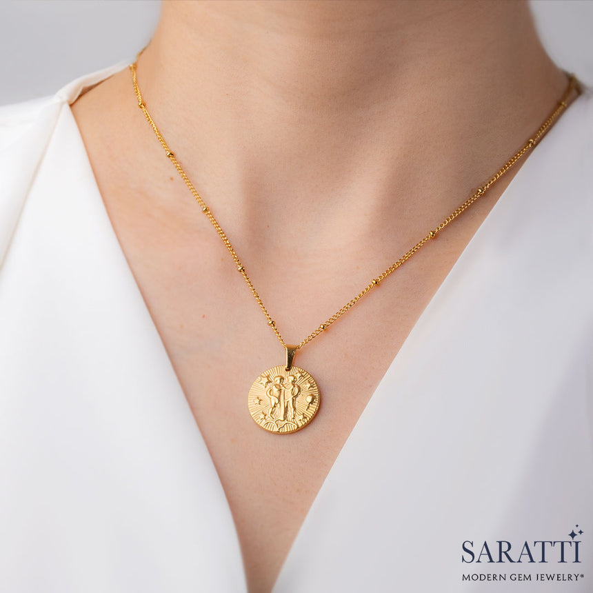 Gemini Saratti Necklace in 18K Yellow Gold | Saratti