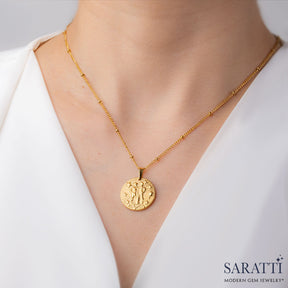 Gemini Saratti Necklace in 18K Yellow Gold | Saratti