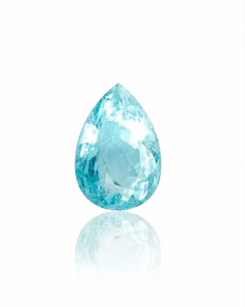 1.22 carats Neon Blue Natural Paraiba Tourmaline | Pear