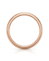 Minimal rounded bridal band in 18K Rose Gold | SARATTI