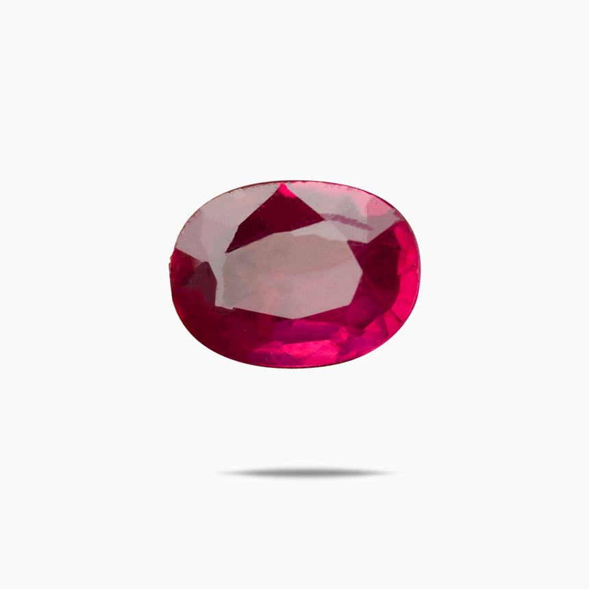 0.3 Carat Oval Cut Red Ruby Gemstone | Saratti