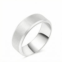 Axis Satin Wedding Band