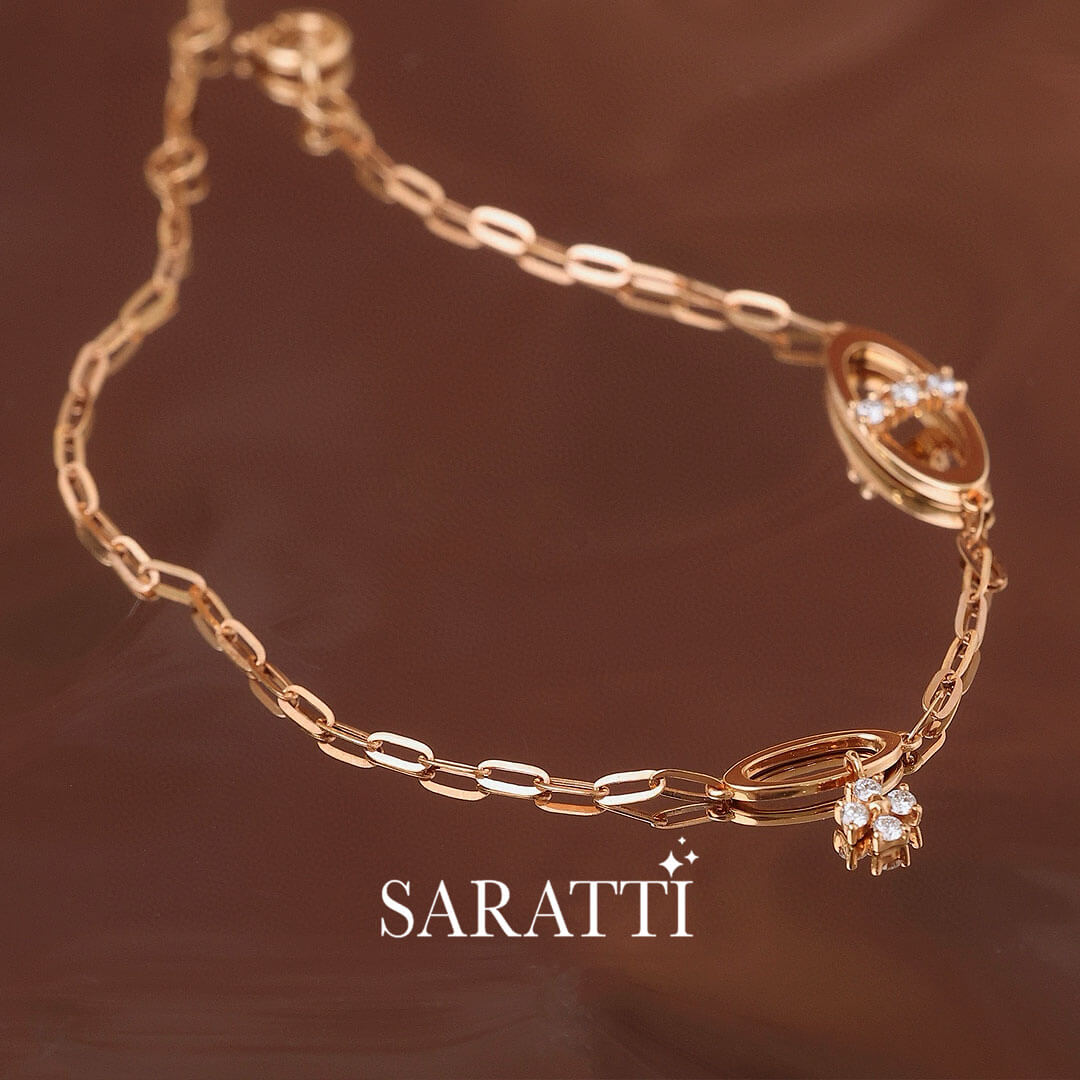 Alma Theta Diamond Bracelet for Women | Saratti 