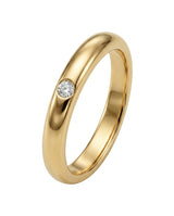 Golden Whisper natural diamond wedding band in 18K Yellow Gold | SARATTI