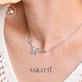 Petale Lumière Butterfly Diamond Jewelry Set in Platinum | SARATTI.