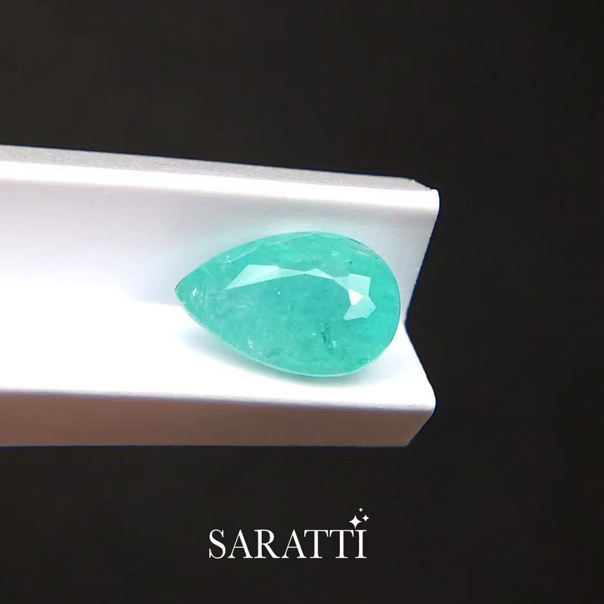 Natural Paraiba-Type Pear Tourmaline Gemstone | SARATTI