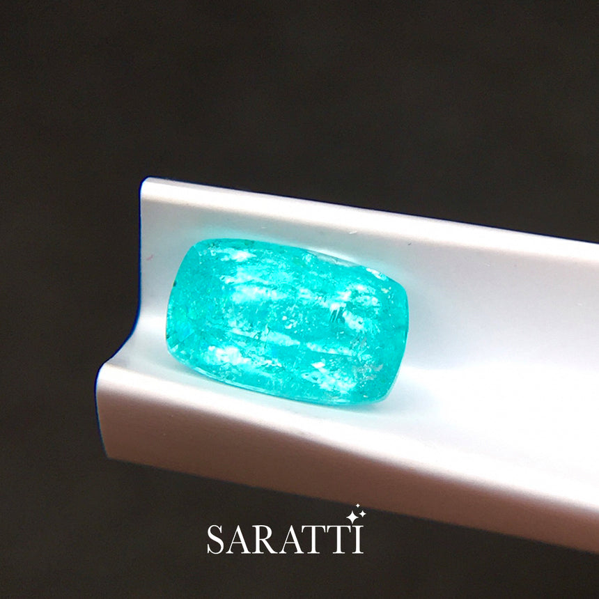 Neon Blue Paraiba Tourmaline Oval Cut Stone | SARATTI