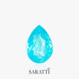 Neon Blue Pear Paraiba Tourmaline Loose Gemstone | SARATTI