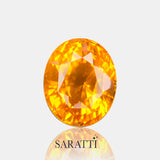 6.14 carats Natural Fancy Yellow Sapphire Gemstone | Oval Cut