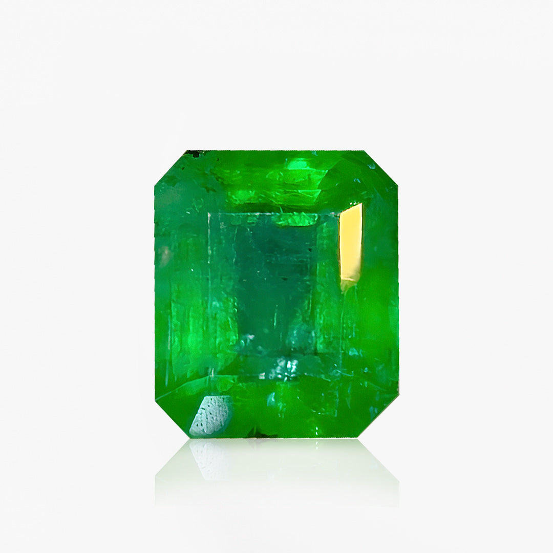 2.91ct Vivid Green Colombian Emerald (Octagonal Cut) | GUILD Certified