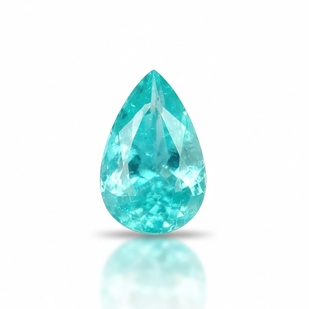 1.95ct Natural Neon Blue Tourmaline | Pear – 10.62 × 6.69 × 4.35mm | AIGS Certified