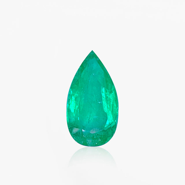 3.35ct Colombian Emerald pear cut gemstone | SARATTI