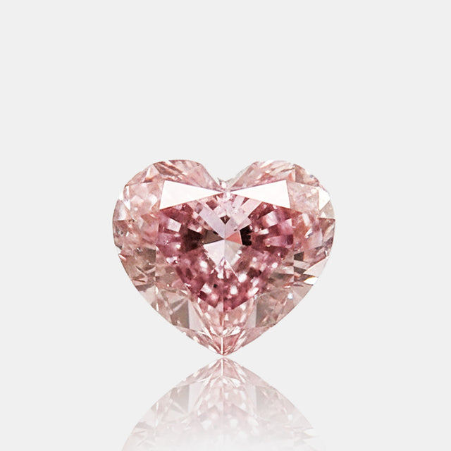 0.32ct Fancy Purplish Pink Heart Shape Diamond | SARATTI  
