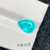 Electric Blue Pear Tourmaline Stone | SARATTI
