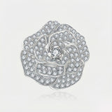 Art Deco Wedding Band & Natural Diamonds Cocktail Ring