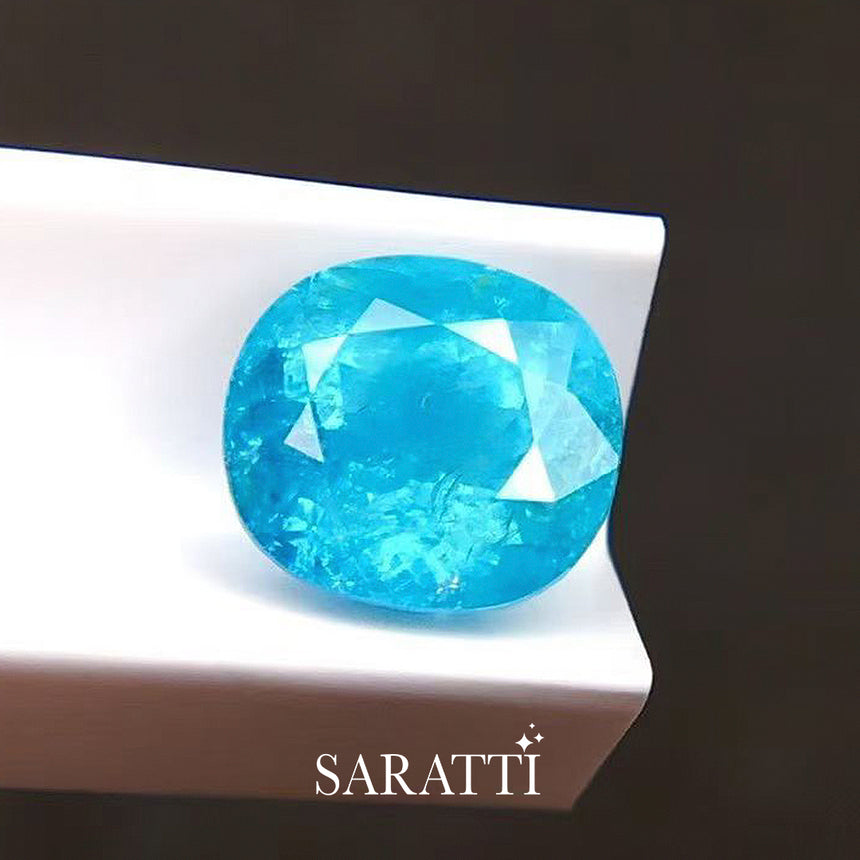 2.53 carats Brazil Neon Blue Natural Paraiba Tourmaline | Oval – 8.05 × 7.31 × 6.05mm