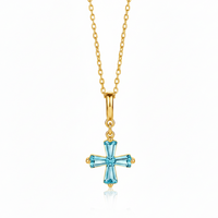 Celestial Cross – Aquamarine Solitaire Edition