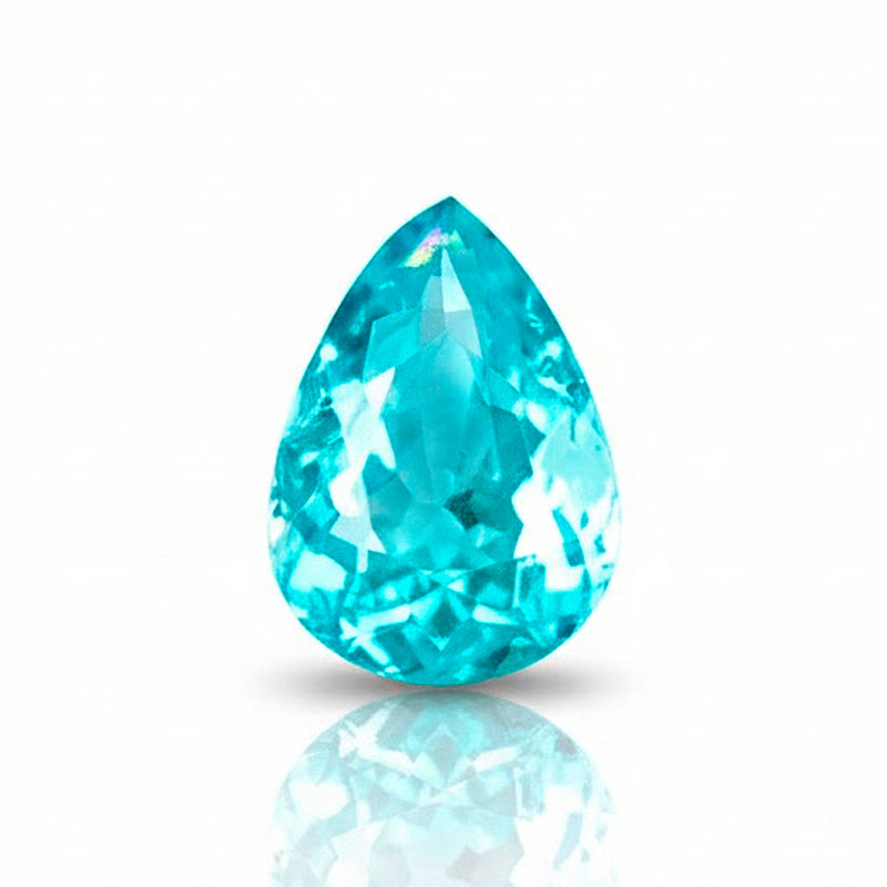 1.72ct Natural Neon Blue Tourmaline Pear, AIGS | SARATTI