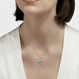 Celestial Cross – Aquamarine Solitaire Edition