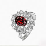Coronet Rouge Gold Garnet Ring