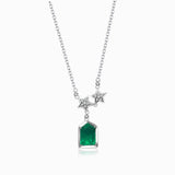 Esprit de Nature Emerald & Diamond Pendant | Saratti Fine Jewelry 