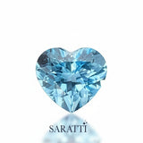 Guild Certified 3.22ct Santa Maria Aquamarine Heart Gemstone