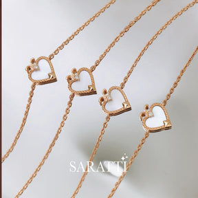 Four Rose Gold Ace of Spades Diamond Bracelets | Saratti 