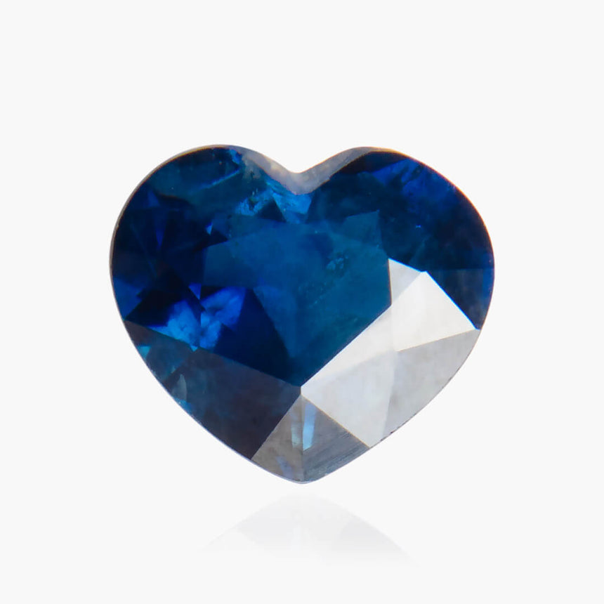 Heart Shape Blue Sapphire Gemstone | 0.77 carats 6.5 x 5.2mm | SARATTI