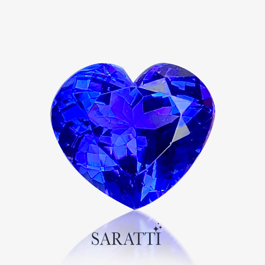 Heart Shape 7.13ct Natural Tanzanite Gemstone