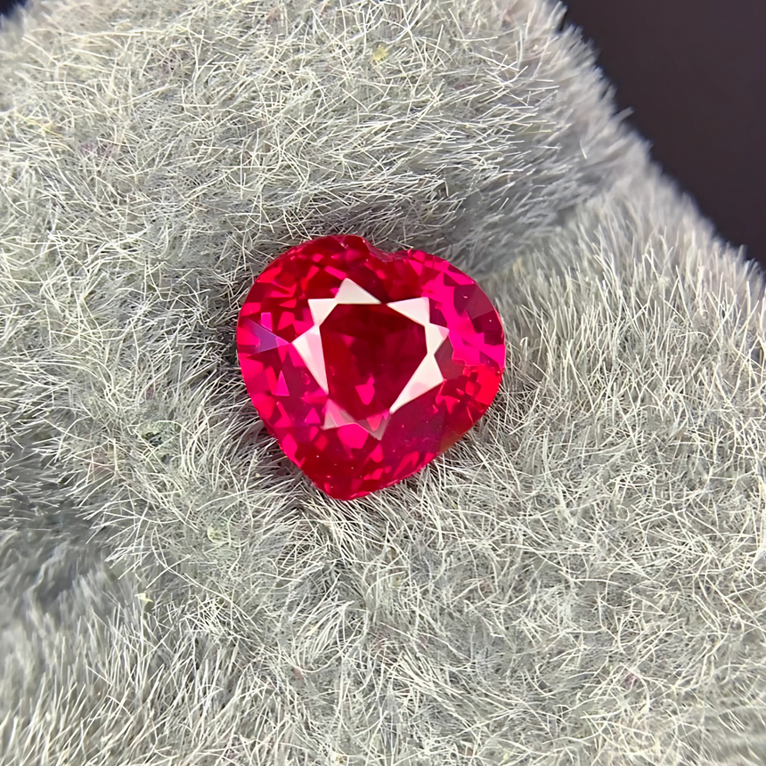 Heart Shape Quality Ruby Gemstone | Saratti Jewelry