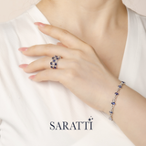 High jewelry sapphire and diamond ring platinum | SARATTI