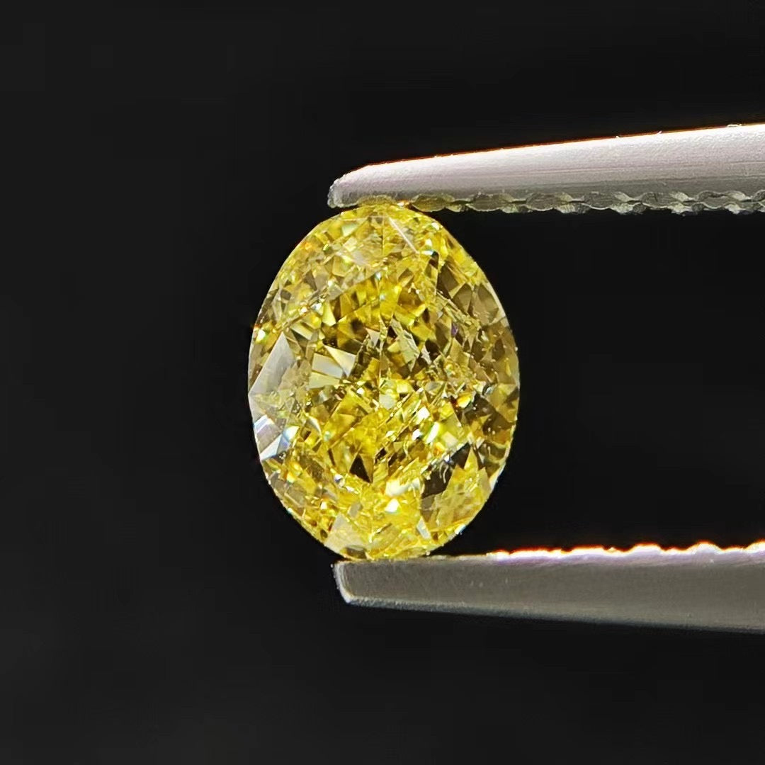 1 Carat Oval Natural Loose Yellow Diamond [GIA Certified]
