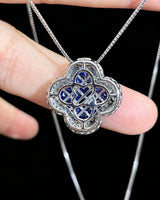 ISOLDE — Sapphire Diamond Pendant Necklace