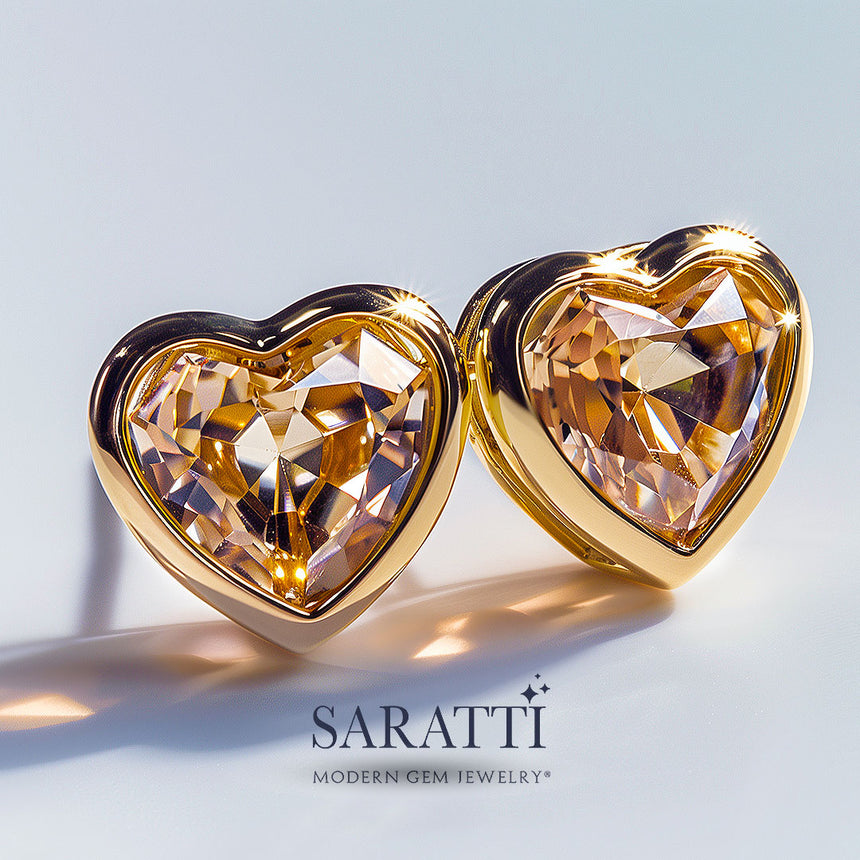 Vintaage Imperial Topaz Earrings | Saratti Jewelry