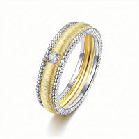 Imperium Layered Wedding Band