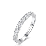 Infinity Diamond Wedding Band White Gold