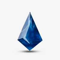 1.15 carats Sri Lanka Unheated Blue Natural Sapphire Unique Kite Cut