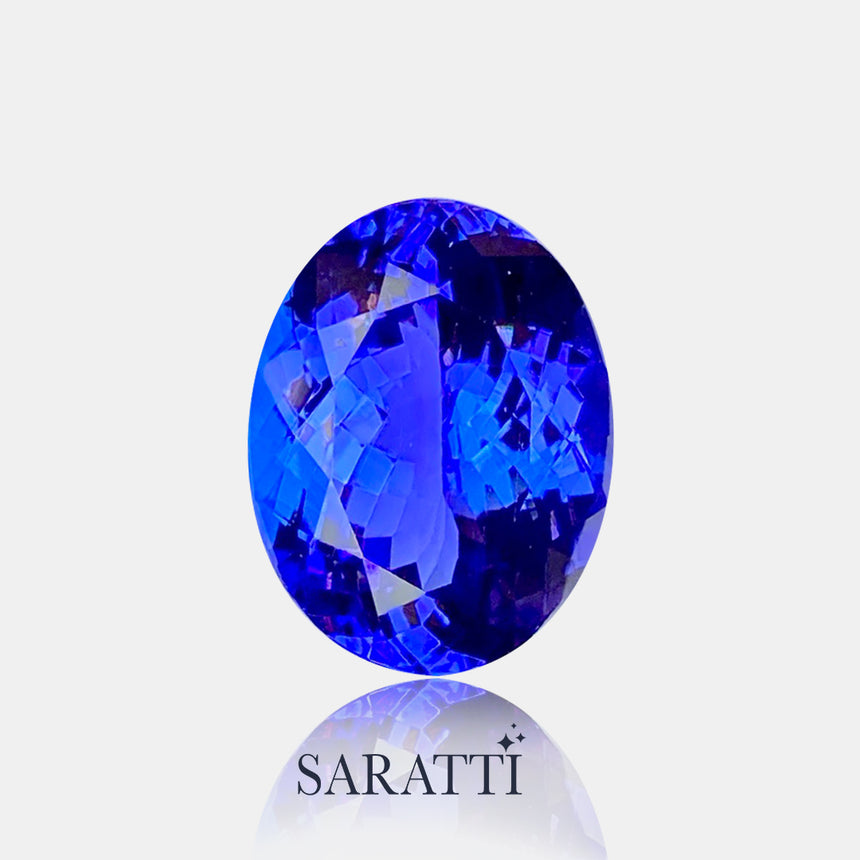 Large Oval Tanzanite 12.8 × 10 mm | SARATTI  
