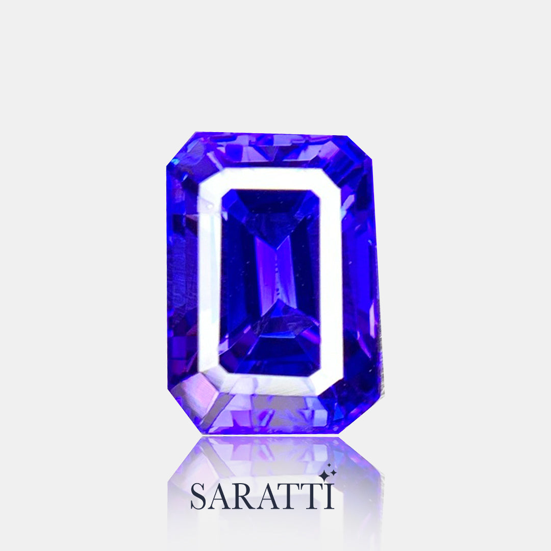 Large Tanzanite Emerald Cut 8.2 × 11.7 mm | SARATTI  
