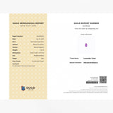 Lavender Color Natural Sapphire Pear Gemstone | SARATTI
