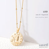 Loe Zodiac Necklace in 18K Yellow Gold | Saratti