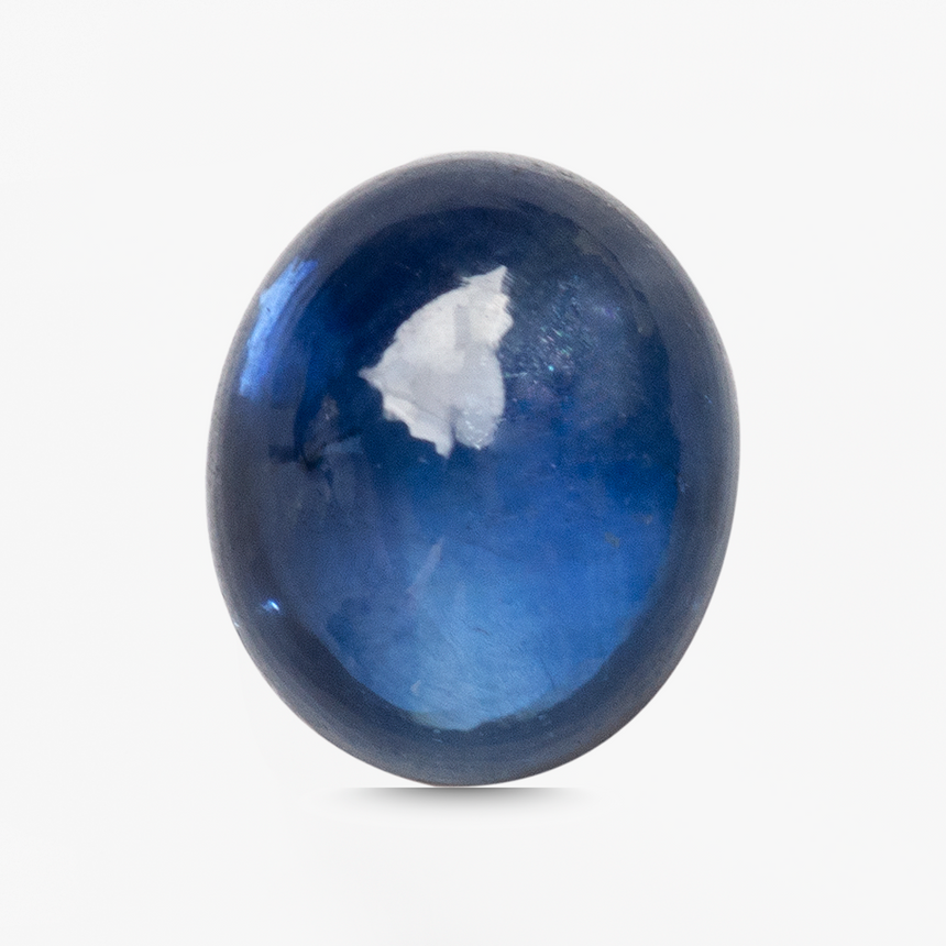 Loose 0.92ct sapphire cabochon oval cut gemstone for pendant or earrings | SARATTI