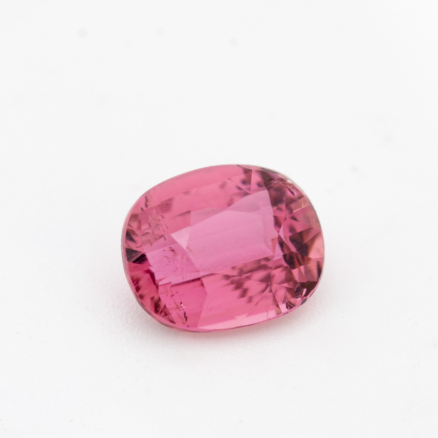 Loose Pink Tourmaline 3.14 carats cushion cut 10.3 x 8.2mm | SARATTI