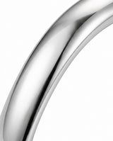 Luxury smooth comfort fit wedding band in 18K White Gold - SARATTI