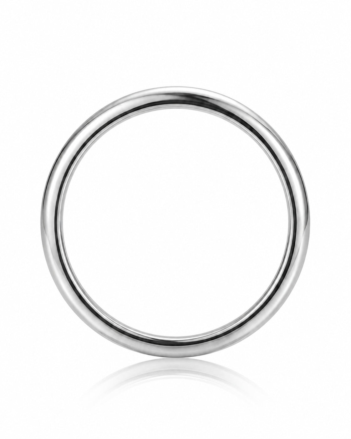 Luxury smooth comfort fit wedding band in Platinum | SARATTI