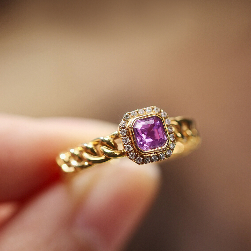 Amara – Purple Sapphire Ring